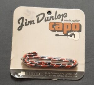 Jim Dunlop Elastic Guitar Capo 70F For Flat Fingerboards SEALED NEW