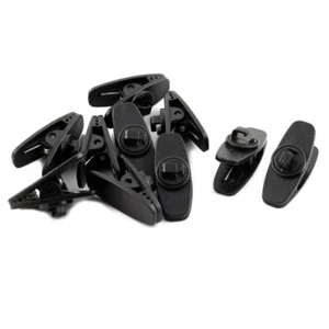 Câble casque plastique Collier Cordon Noir porte-fil écouteur 10pcs - Photo 1/3