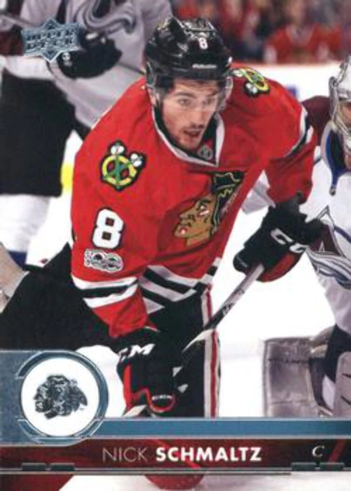 #42 Nick Schmaltz - Chicago Blackhawks - 2017-18 Upper Deck Hockey - Image 1 of 1