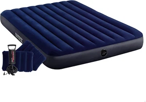 Colchón Hinchable Camping, 152x203x25 cm, soporta 273 kg Color Azul, Acampada - Imagen 1 de 11