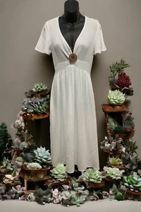 Unbranded ✨bonus Necklace RRP$25✨stunning Midi,cheesecloth Fabric,pockets,small - Picture 1 of 7