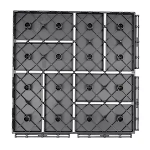36pcs 12''x 12'' Waterproof Interlocking Wood Flooring Patio Deck Tiles Outdoor - Picture 1 of 15
