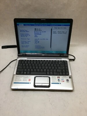 HP Pavilion DV2700 14.1" Notebook Core 2 Duo 1.83GHz 3GB RAM NO HDD NO OS -- DW- - Image 1 of 4