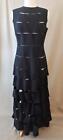 A.W.A.K.E. Mode Black Sleeveless Banded Slit Long Dress Size 40 US size 8 NWOT
