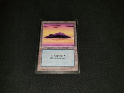 MTG 1x Revised basic land HP Italian FBB Island (Yellow) - ships w/ tracking - Image 1 of 2