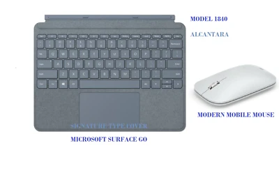 MICROSOFT SURFACE GO SIGNATURE KEYBOARD ALCANTARA KCS-00119 +MODERN MOBILE MOUSE - Image 1 of 4