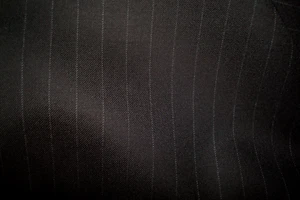 4.72 yds Luxury WOOL Fabric Super 100s Suiting 9.5 oz Dk Brown Stripe 170" BTP - Picture 1 of 5