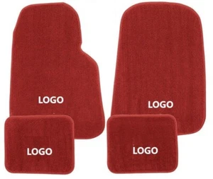 For Cadillac 60 Series Deville,Eldorado,Fleetwood,Seville Floor mats Red 4pcs - Picture 1 of 2