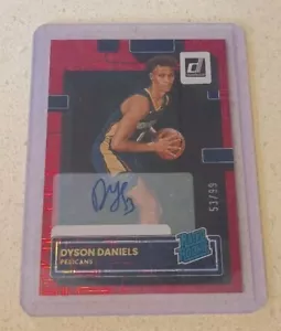 2022-23 Donruss Baloncesto Dyson Daniels Clasificado Novato Autógrafo Elección 53/99 Rojo - Imagen 1 de 2