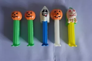 Lot 5 Pez dispensers JOL Halloween Glowing Ghost Polly Pumpkin glow in the dark - Picture 1 of 4
