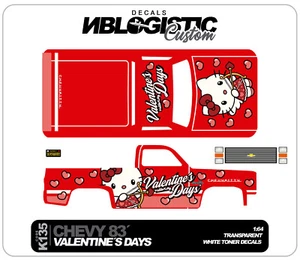 '83 Chevy Silverado Custom WaterSlide Decal for Hot Wheels 1/64 113 - Bild 1 von 3