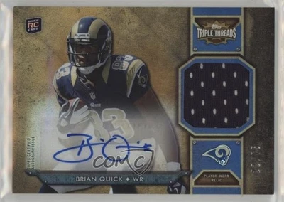 2012 Topps Triple Threads Rookie Relics Sepia /75 Brian Quick #TTRAR-39 Auto RC - Image 1 of 2