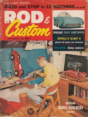 Rod & Custom September 1961 – Special Model Builders Issue / Revell's Slant 6 / - Image 1 of 3