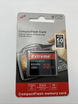 Extreme Compact Flash Memory Card  32 GB New Sealed - Image 1 of 2