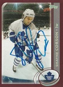 Shayne Corson - Signed 2002-03 Topps Card #38 - Picture 1 of 1