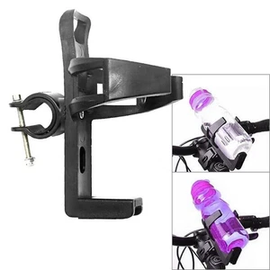 MTB Bicycle Plastic Water Bottle Holder Cage with Quick Release Clamp Bike Black - Picture 1 of 5
