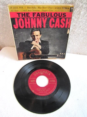 The Fabulous Johnny Cash RARE EP! NM/EX+Columbia B 12531 Columbia Records - Image 1 of 4