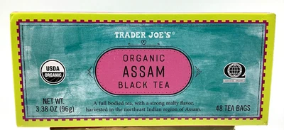 Trader Joe's Organic ASSAM Black Tea 48 Tea Bags - Image 1 of 4