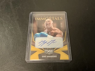 Antología de combate Panini 2025 Gary Goodridge automático dorado paralelo #01/10 Immortals Foto 1 de 2