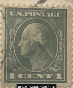 1913 Postage And 1 Cent Stamp  - Picture 1 of 4