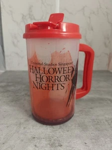 Rare Vintage Universal Studios Singapore Halloween Horror Fake Blood Travel Mug - Picture 1 of 9