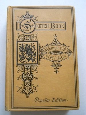 THE SKETCH BOOK OR GEOFFREY CRAYON, GENT WASHINGTON IRVING 1848 ANTIQUE BOOK Foto 1 de 4