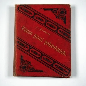 Libro de canciones funerarias vintage de himnario checo de 1891 Věnec púní pohřebních Jan Svoboda - Imagen 1 de 6