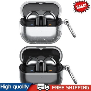 Transparent Earbuds Case Cover with Keyring for Samsung Galaxy Buds 3/Buds 3 Pro - Picture 1 of 14