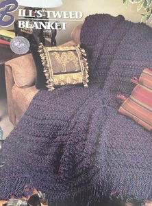 CROCHET Annie’s Afghan Quilt Club ~ “Billl’s Tweed Blanket” ~ PATTERN ~ - Picture 1 of 2