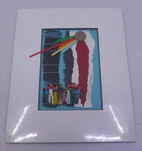 1992 REBECCA COVALT ORIGINAL MIXED MEDIA ARTWORK, SOUTHWESTERN STYLE, MATTED - Picture 1 of 6