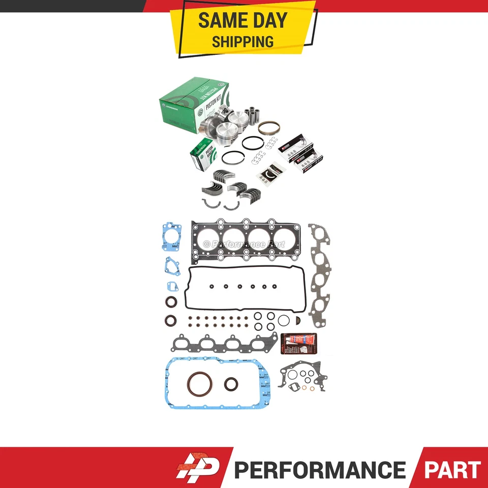 Juego completo de juntas cojinetes de pistones aptos para 99-03 Suzuki Chevrolet Tracker J18A J20A Foto 1 de 4