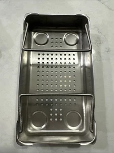 Sterilisationskorb. Perforiert. Griffe. 9 X5x1,5 Neu! - Bild 1 von 3
