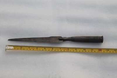 old iron rare antique indo-Persian rajput  Maratha war spear-head/lance pipe - Image 1 of 4