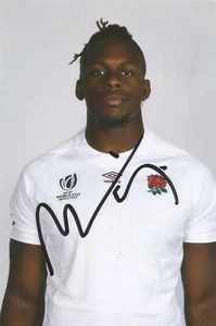 ENGLAND & SARACENS RUGBY: MARO ITOJE SIGNED 6x4 PORTRAIT PHOTO+COA **PROOF** - Picture 1 of 2