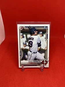 Papel Aaron Sabato 2021 Bowman 1st Bowman RC #BP-125 Minnesota Twins - Imagen 1 de 1