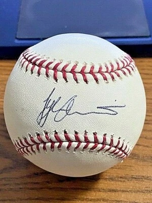¡BÉISBOL OML AUTOGRAFIADO FIRMADO POR TYLER AUSTIN!  Yankees, Mellizos, Gigantes, Cerveceros! Foto 1 de 2
