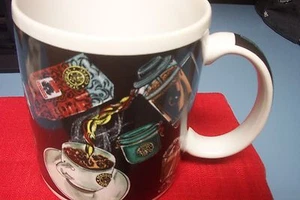 Tazza tazza caffè Starbucks 10 oz, decorata con decoro caffè, ottime condizioni - Foto 1 di 4