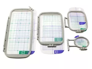 4-Piece Embroidery Hoop Set for Brother Machine Replaces SA442 SA443 SA444 SA445 - Picture 1 of 9