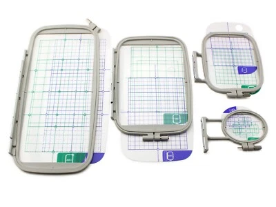 4-Piece Embroidery Hoop Set for Brother Machine Replaces SA442 SA443 SA444 SA445 - Image 1 of 4