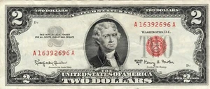 Billete Estados Unidos 2 dólares 1963 A KL1626 (P382b), nítido - Imagen 1 de 2