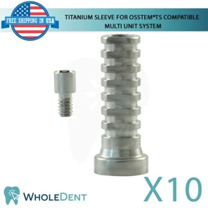 10 Titan Zylinder für Multi Unit Dental Osstem® TS Hiossen® ET kompatibel Sechskant - Bild 1 von 3