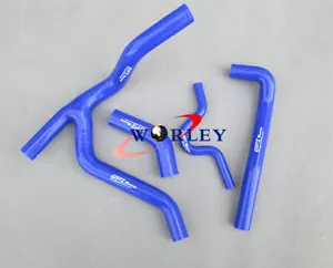 Silicone Radiator Hose for Kawasaki KXF250 KXF 250 KX 250 F 2007 2008 Blue - Picture 1 of 4