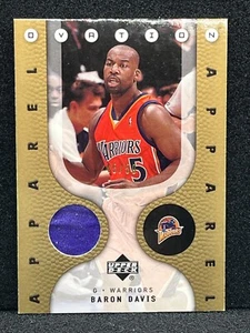 Baron Davis 2006-07 NBA UD OVATION GOLD APPAREL Card WARRIORS #OA-BD d#45/50 - Picture 1 of 2