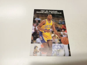 JS15 Univ of California-Santa Barbara 1987/88 Basketball Pocket Schedule Card - Picture 1 of 2