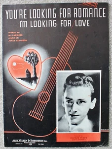 You're Looking For Romance I'm Looking For Love Noten 1937 - Bild 1 von 1
