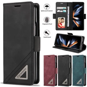 Custodia telefono portafoglio antiurto in pelle per Samsung Galaxy Z Fold 6/5/4/3 5G - Foto 1 di 37