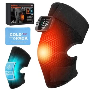 Sportneer Heated Knee Brace Warmers Women Heating Pad Pain Relief Older Therapy - Picture 1 of 7