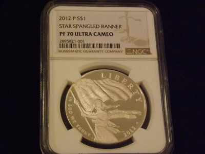 2012-P         Star Spangled Banner       NGC  PF 70 - Image 1 of 2