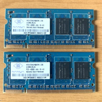 1 GB (2 x 512 MB) RAM NANJA PC2 - DDR2 - 4200S - Immagine 1 di 2