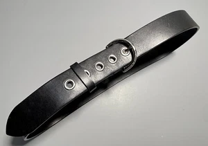 Authentic COACH Ladies Black Woven Jacquard Genuine Leather Belt/Large - Picture 1 of 9